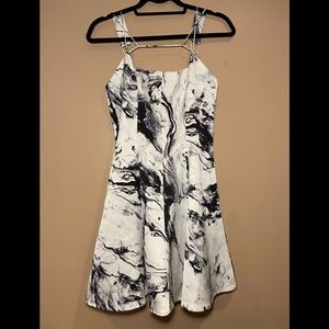 NEW KEEPSAKE Strappy cocktail dress US:S mirror design